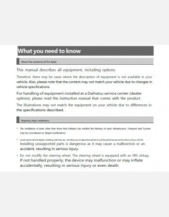 daihatsu move canbus 2023 2024 2025 owners manual in english